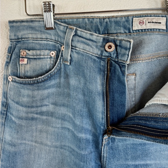 AG Jeans Raw Hem Light Wash Flare Leg Jeans, Size 27 - Picture 3 of 5